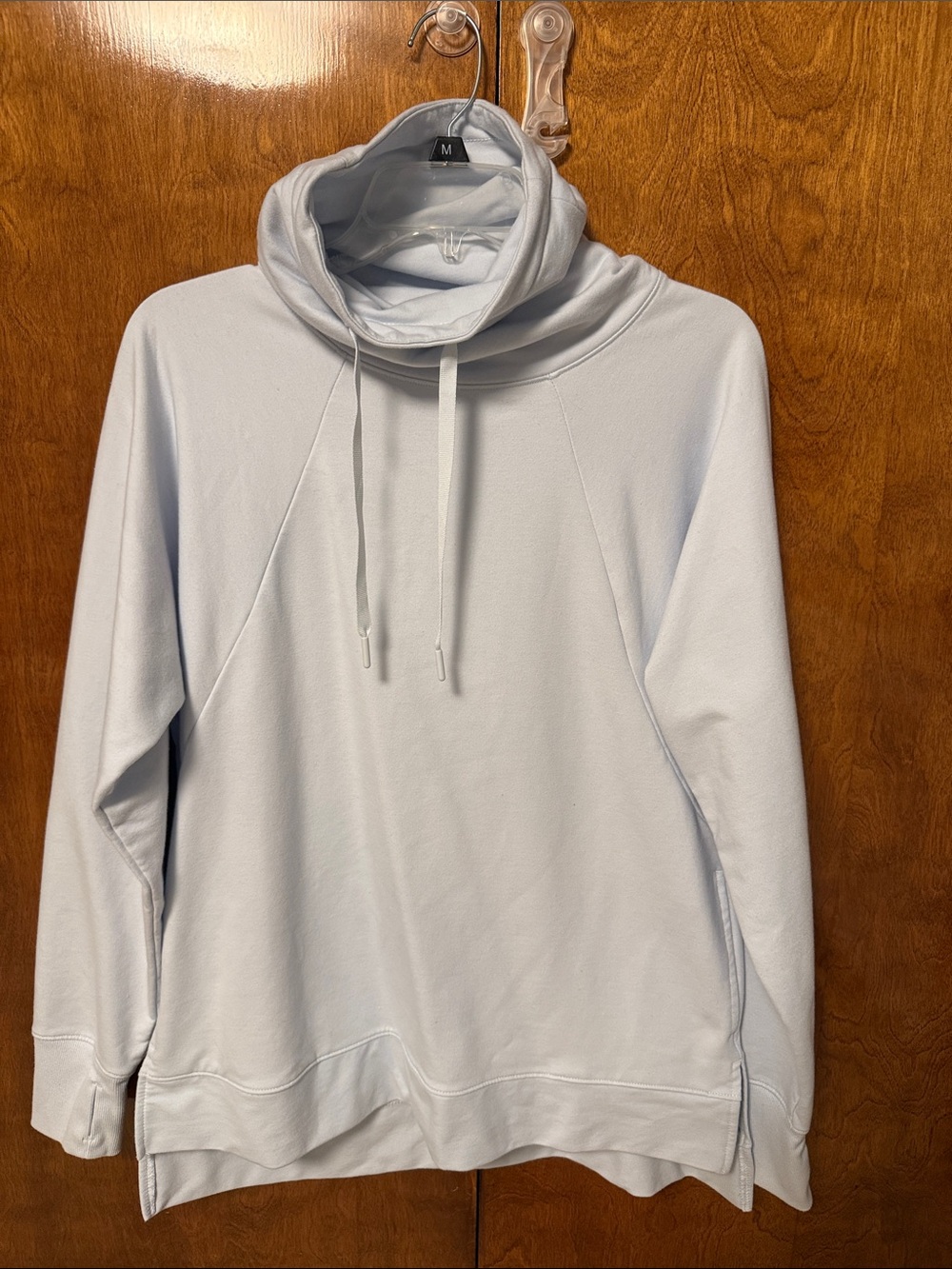 all in motion Light Blue Hoodie with Tag Detail